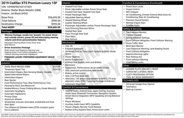 Used 2019 Cadillac XT5 Premium Luxury image 32