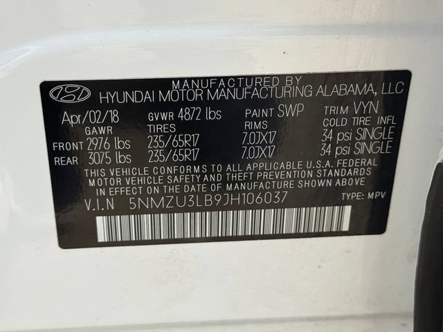 Used 2018 Hyundai Santa Fe Sport w/ 2.4L Value Package 02 FWD image 29
