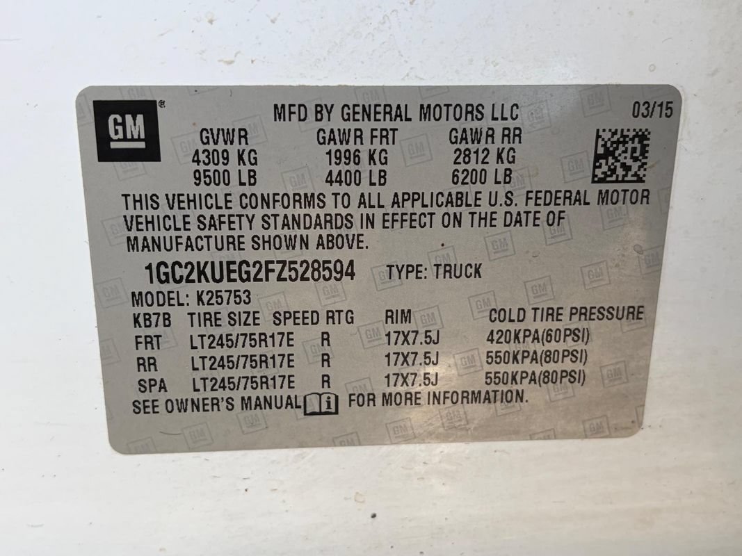 Used 2015 Chevrolet Silverado 2500 W/T AWD/4WD image 23