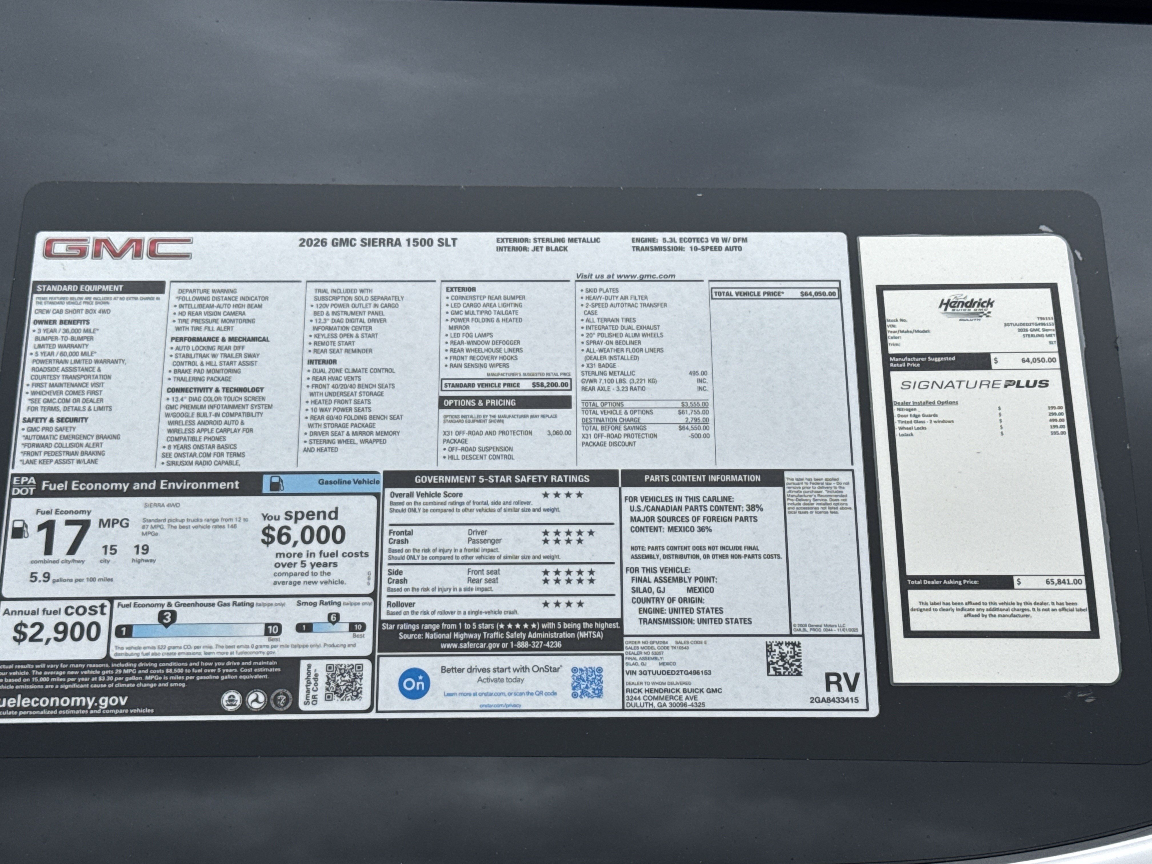 New 2026 GMC Sierra 1500 SLT AWD/4WD image 37