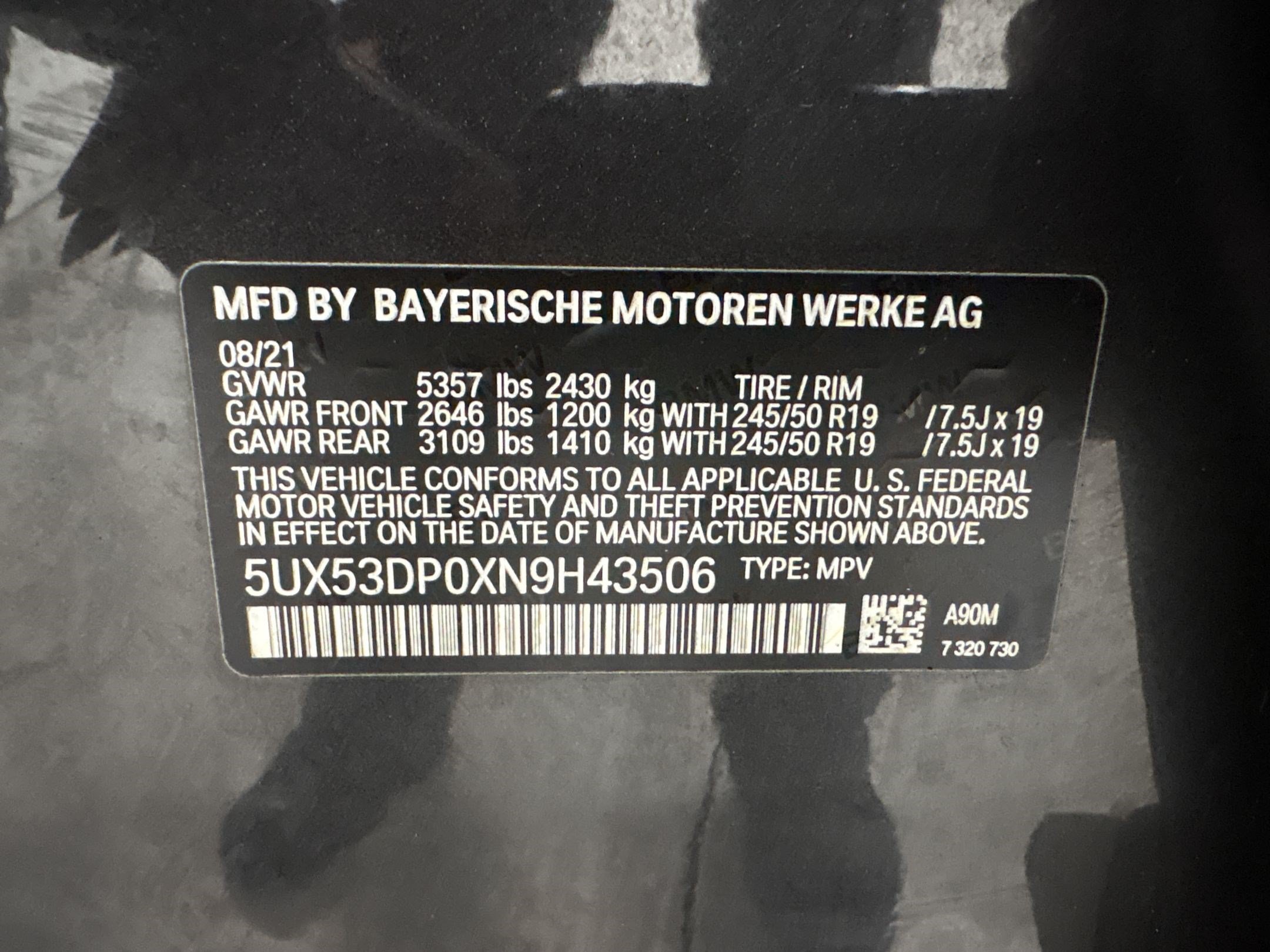 Used 2022 BMW X3 xDrive30i w/ Convenience Package AWD/4WD image 19