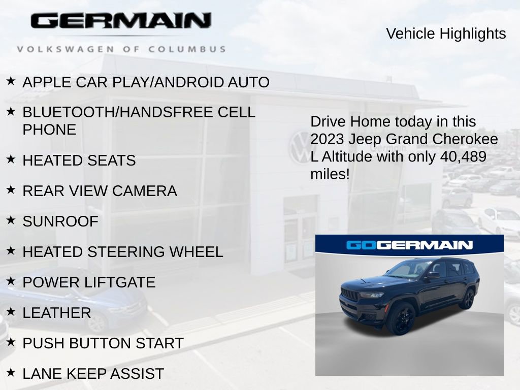 Used 2023 Jeep Grand Cherokee L Laredo AWD/4WD image 6