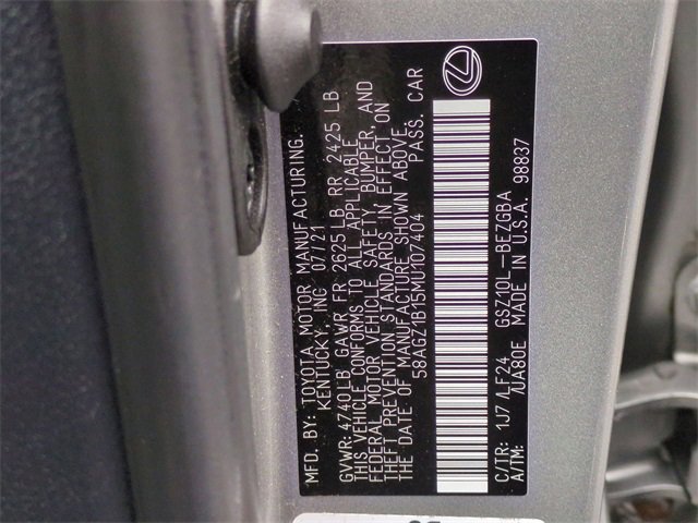 Used 2021 Lexus ES 350 F Sport image 35