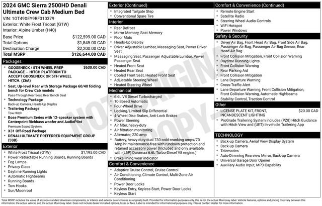 Used 2024 GMC Sierra 2500 Denali Ultimate AWD/4WD image 20