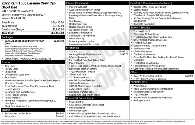 Used 2022 RAM 1500 Laramie AWD/4WD image 31