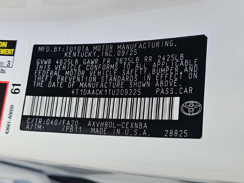 Used 2026 Toyota Camry LE FWD image 35
