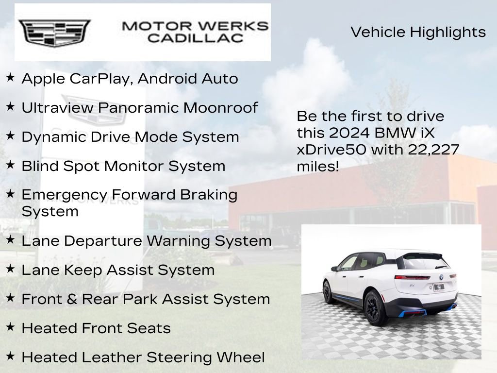Used 2024 BMW iX xDrive50 w/ Convenience Package image 13