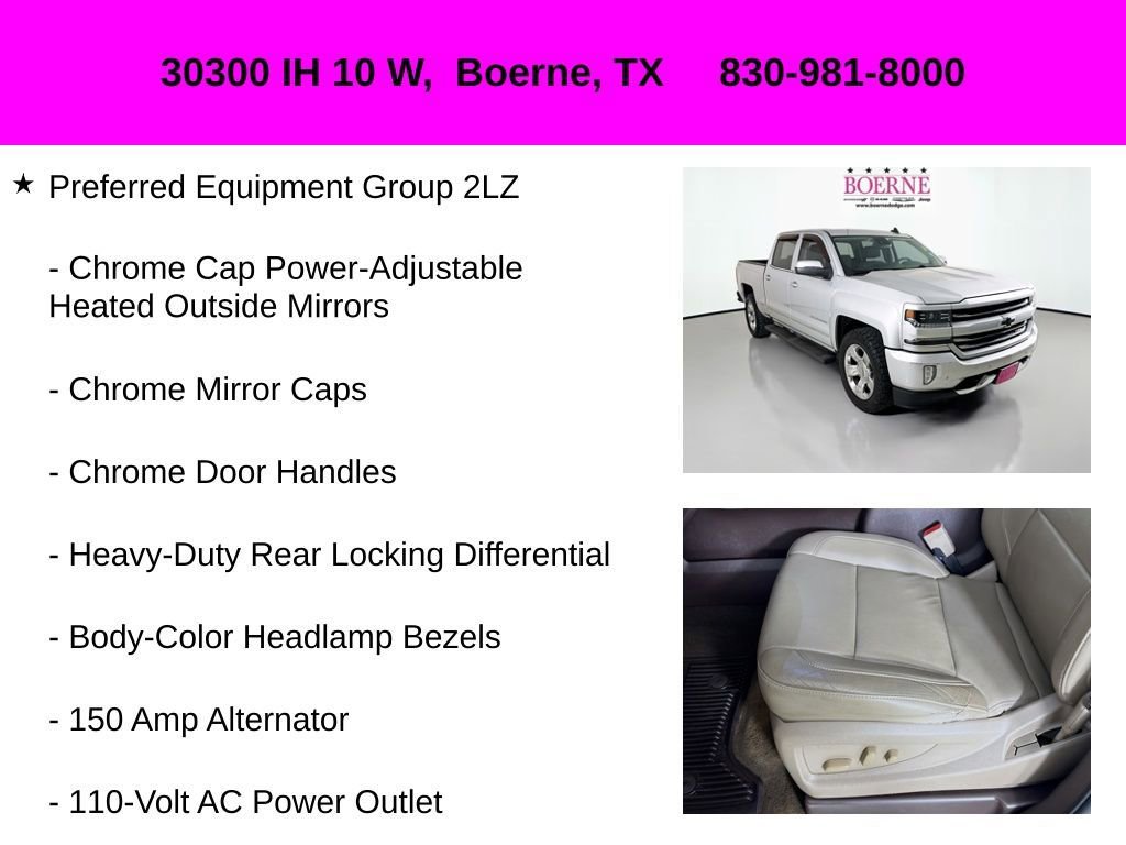 Used 2017 Chevrolet Silverado 1500 LTZ Z71 w/ LTZ Plus Package image 33