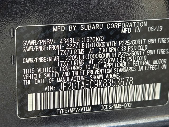 Used 2019 Subaru Crosstrek 2.0i Premium w/ Eyesight System AWD/4WD image 22