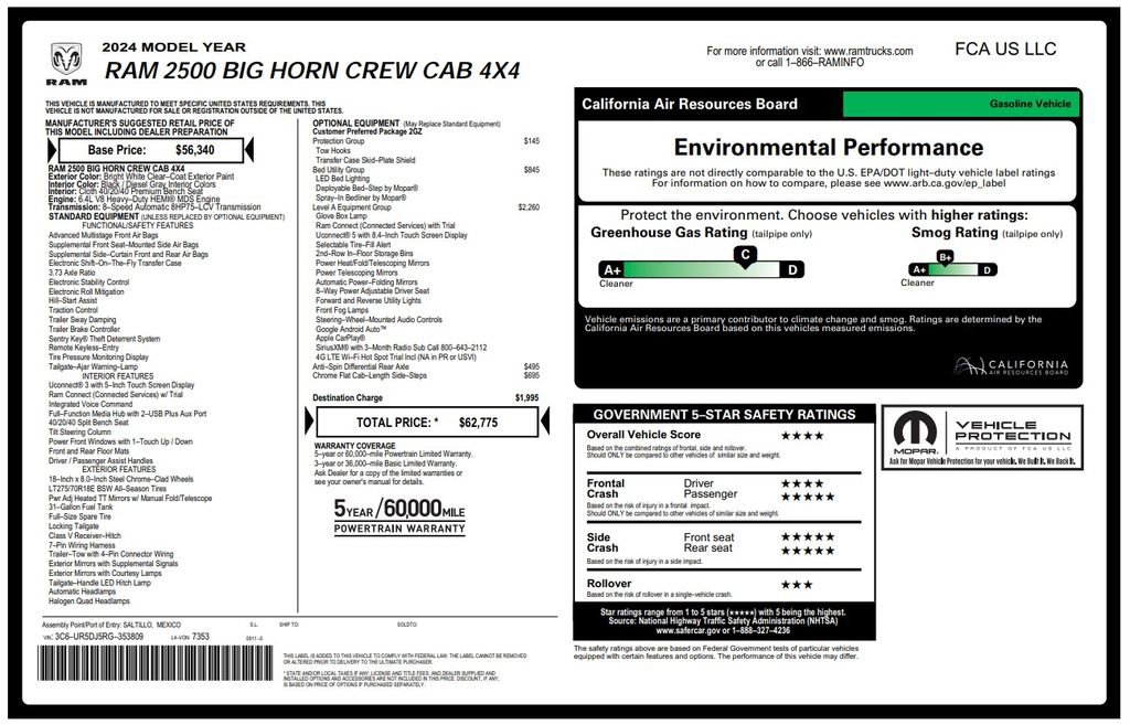 Used 2024 RAM 2500 Big Horn w/ Bed Utility Group image 3