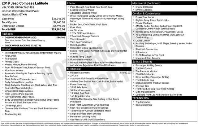 Used 2019 Jeep Compass Latitude w/ Cold Weather Group image 2