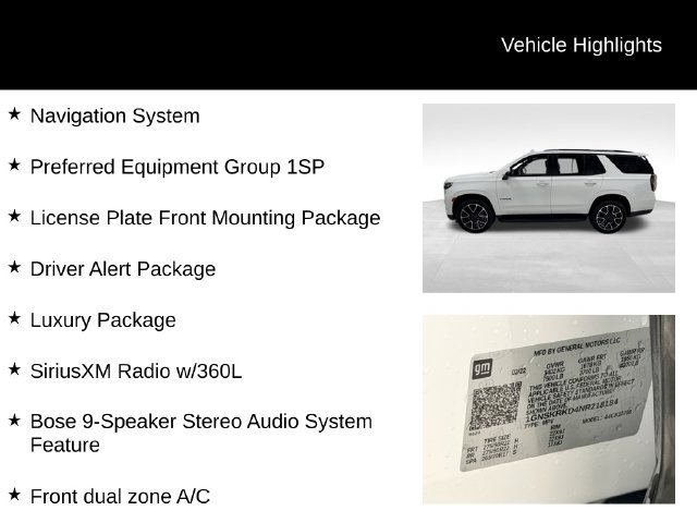 Certified 2022 Chevrolet Tahoe RST w/ Luxury Package AWD/4WD image 27