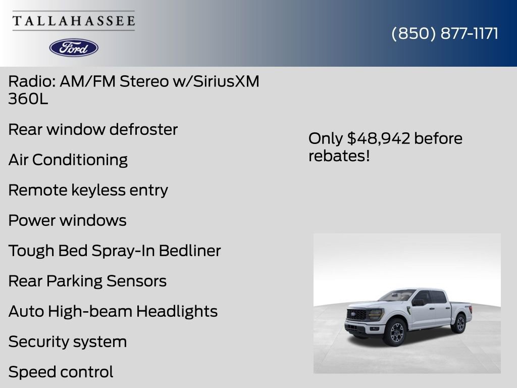 New 2025 Ford F150 STX w/ Equipment Group 200A image 4