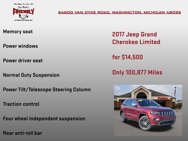 Used 2017 Jeep Grand Cherokee Limited w/ Luxury Group II AWD/4WD image 30