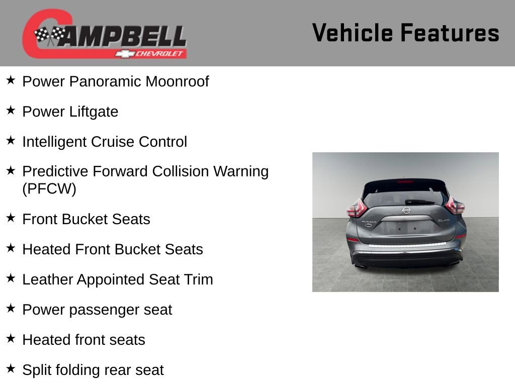 Used 2015 Nissan Murano SL w/ SL Technology Package image 10