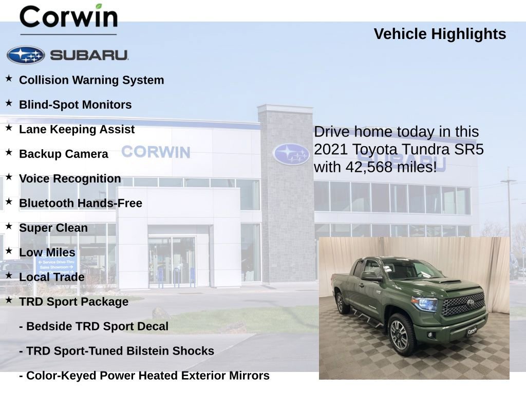 Used 2021 Toyota Tundra SR5 w/ TRD Sport Package image 6