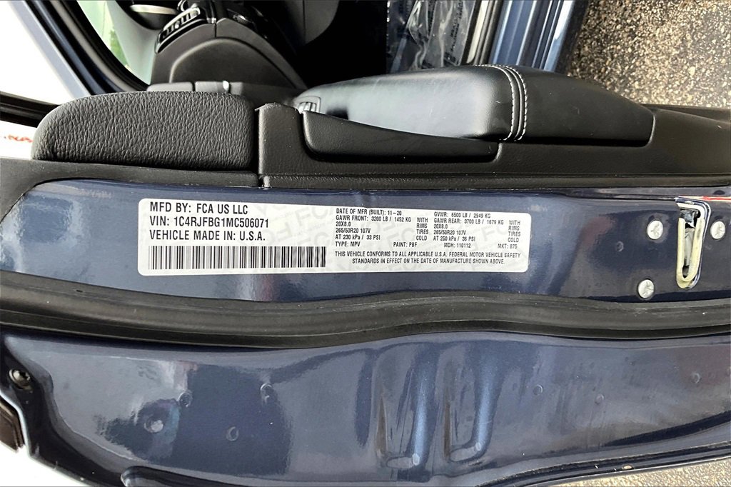 Used 2021 Jeep Grand Cherokee Limited w/ Quick Order Package 28K 80th image 35