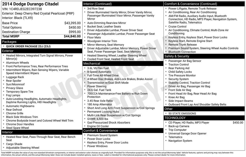 Used 2014 Dodge Durango Citadel image 38