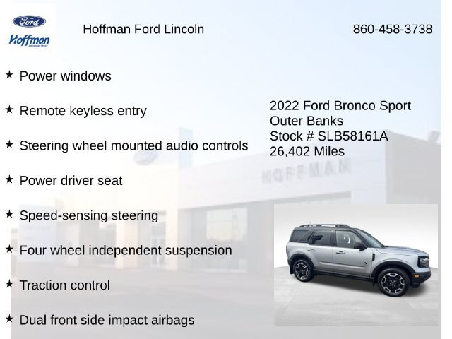 Certified 2022 Ford Bronco Sport Outer Banks AWD/4WD image 18