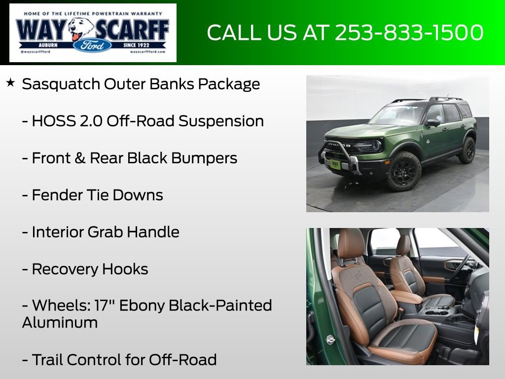 New 2025 Ford Bronco Sport Outer Banks w/ Sasquatch Outer Banks Package image 12