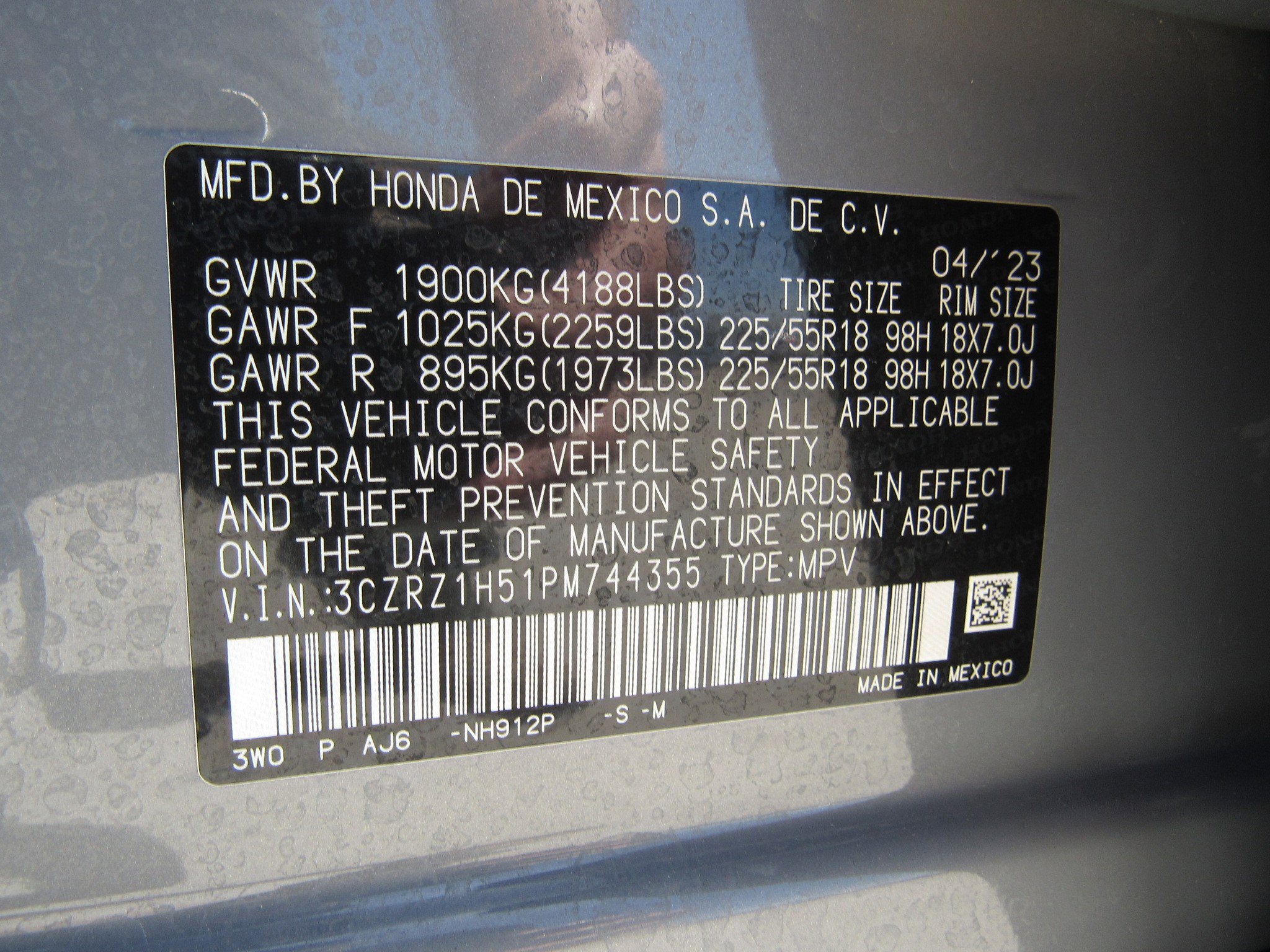 Certified 2023 Honda HR-V Sport image 27