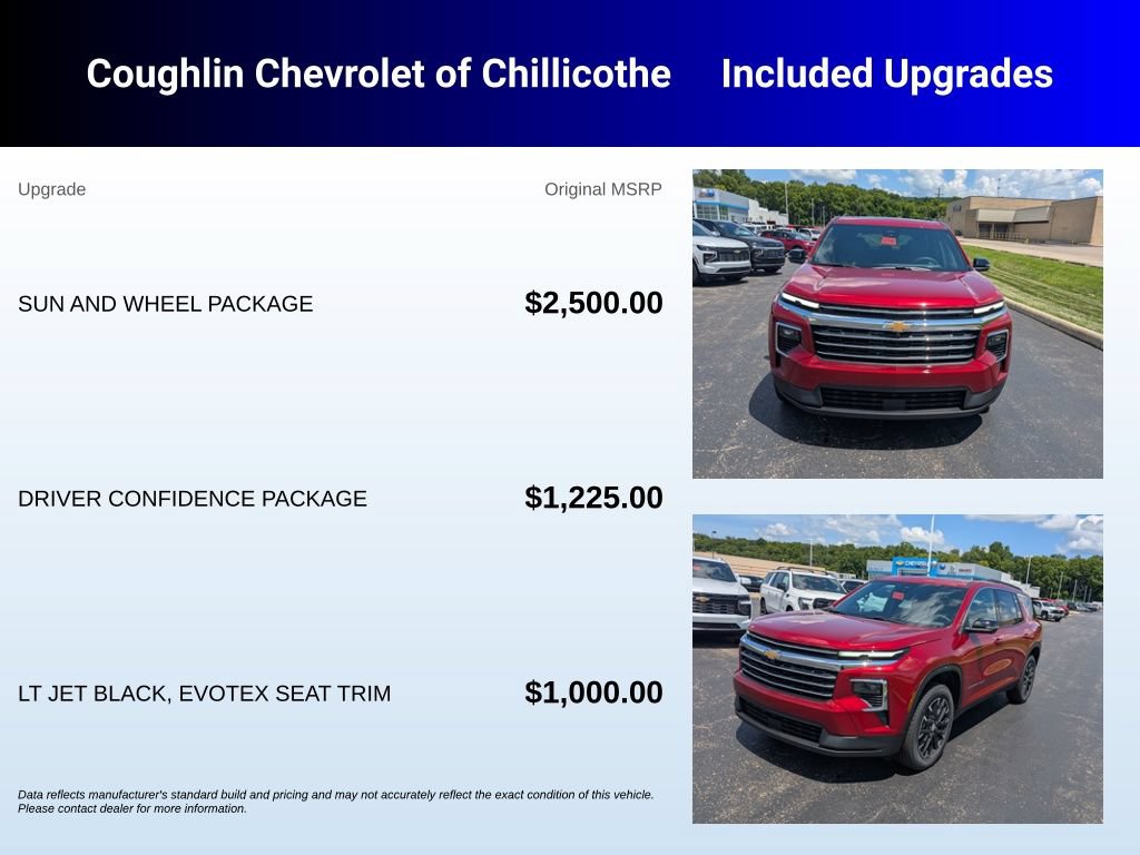 New 2026 Chevrolet Traverse LT w/ Sun and Wheel Package AWD/4WD image 3