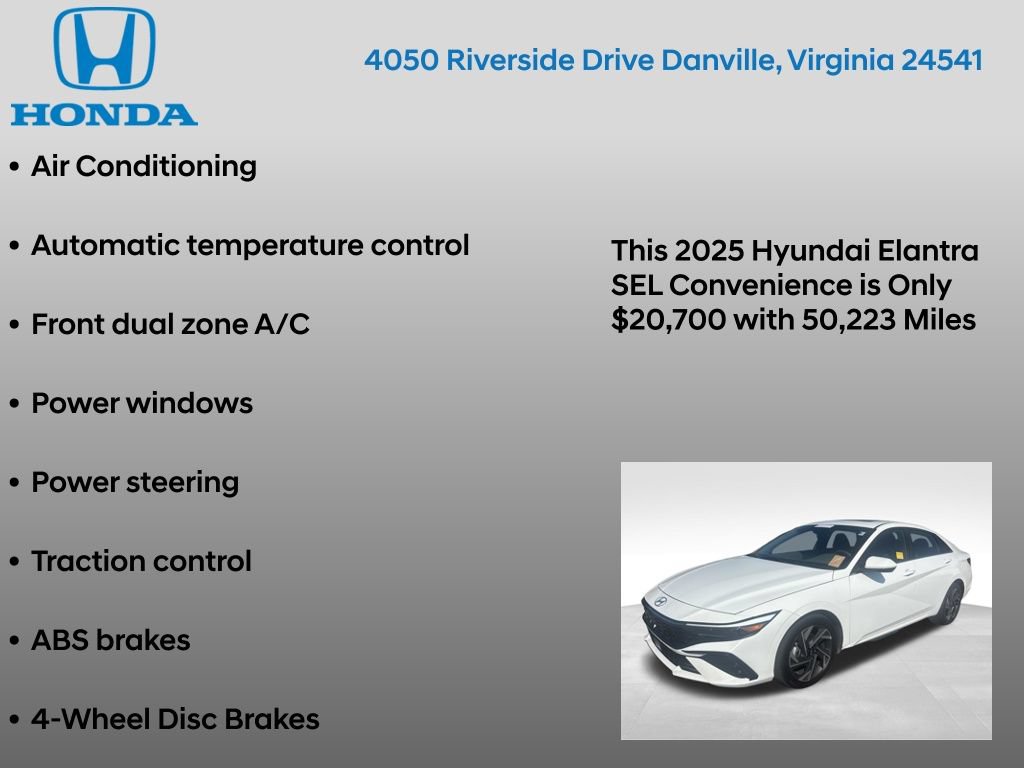 Used 2025 Hyundai Elantra SEL FWD image 17