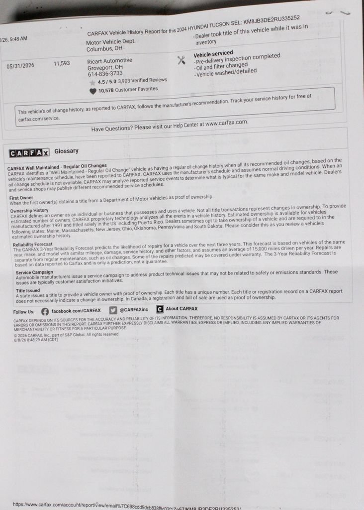 Certified 2024 Hyundai Tucson SEL FWD image 8