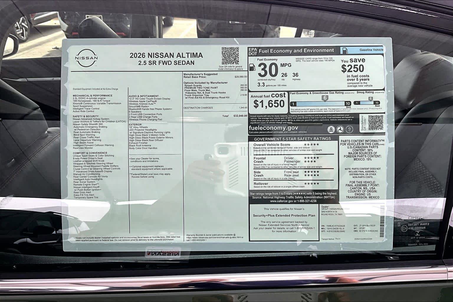 New 2026 Nissan Altima 2.5 SR FWD image 19
