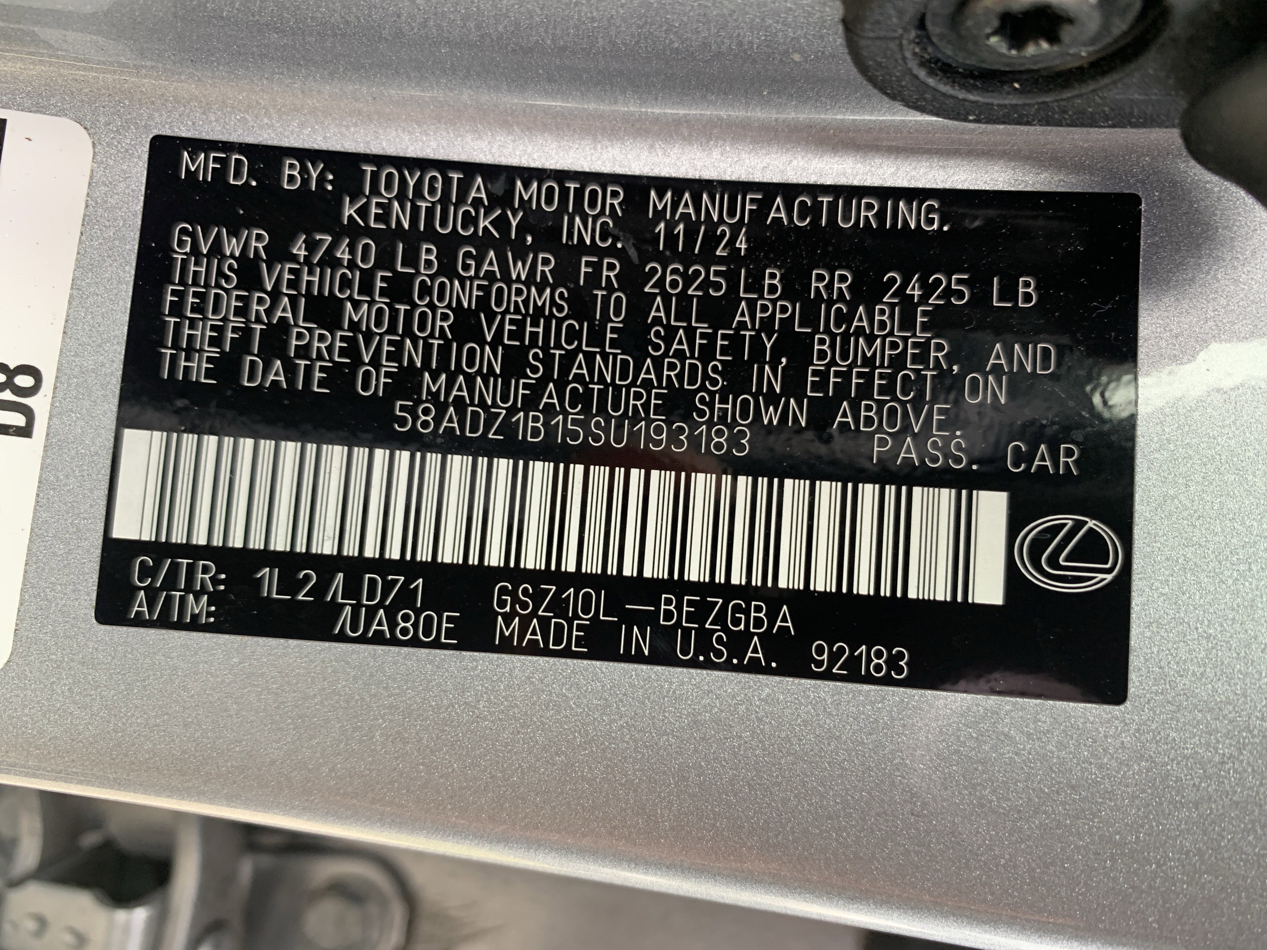 Certified 2025 Lexus ES 350 w/ Premium Package image 35