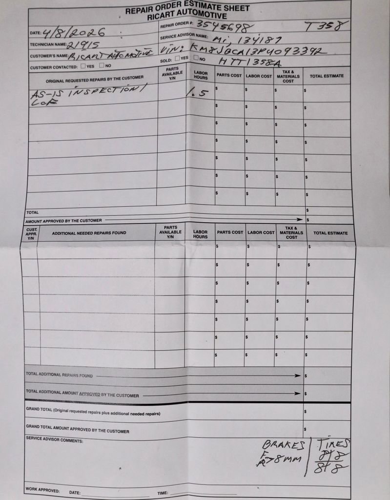 Used 2023 Hyundai Tucson Blue image 5