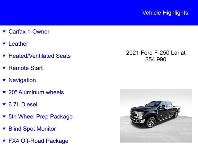 Used 2021 Ford F250 Lariat w/ Lariat Value Package image 2