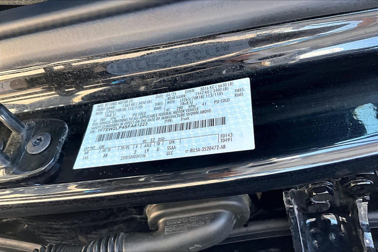 Used 2025 Ford F150 STX w/ Equipment Group 201A FX4 AWD/4WD image 33