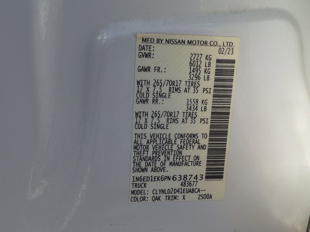 Used 2023 Nissan Frontier PRO-4X w/ Pro Convenience Package image 31