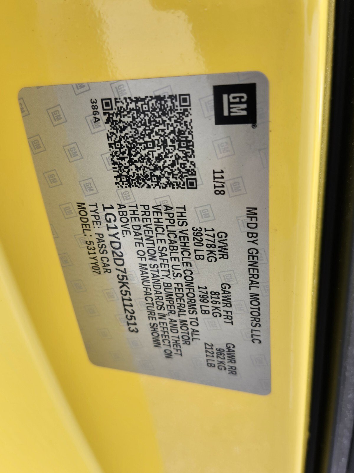 Used 2019 Chevrolet Corvette Stingray Coupe w/ 2LT Preferred Equipment Group image 26