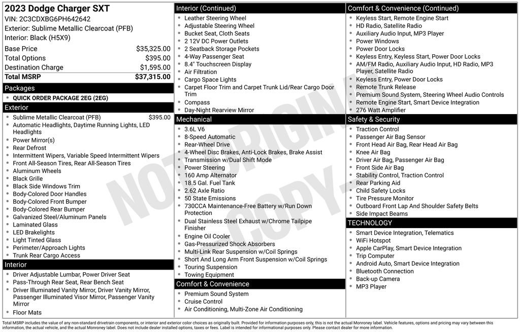 Used 2023 Dodge Charger SXT image 5
