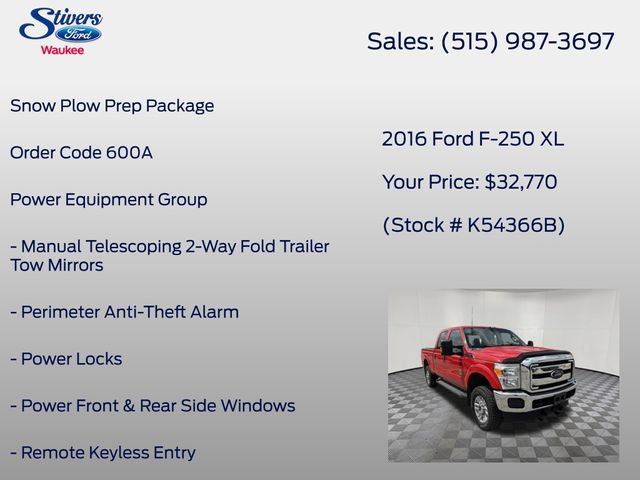 Used 2016 Ford F250 XL w/ Power Equipment Group AWD/4WD image 8