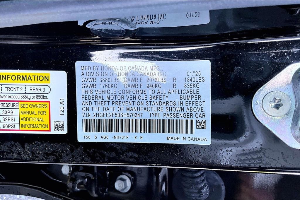 Used 2025 Honda Civic Sport image 14
