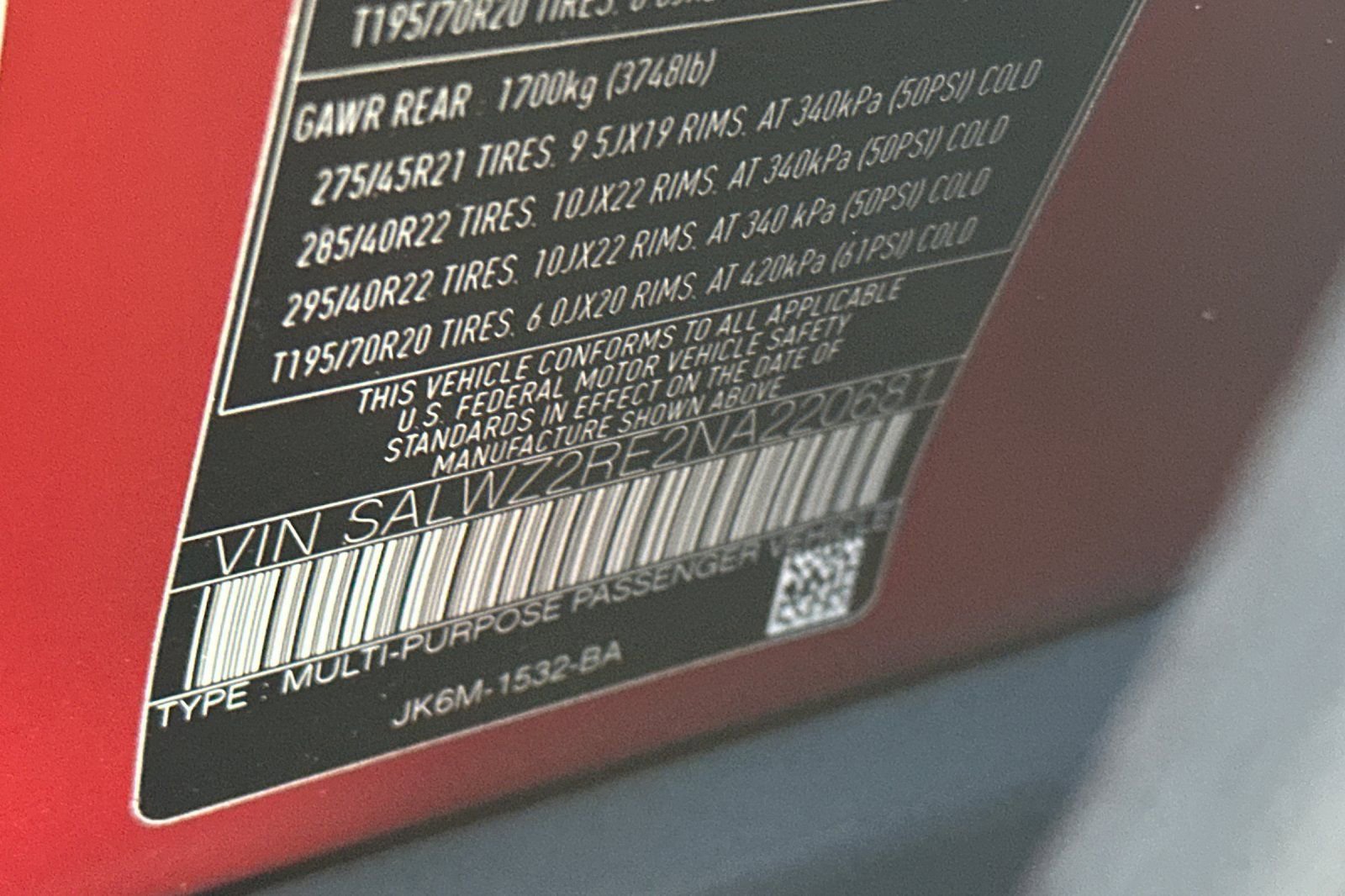 Used 2022 Land Rover Range Rover Sport SVR image 38