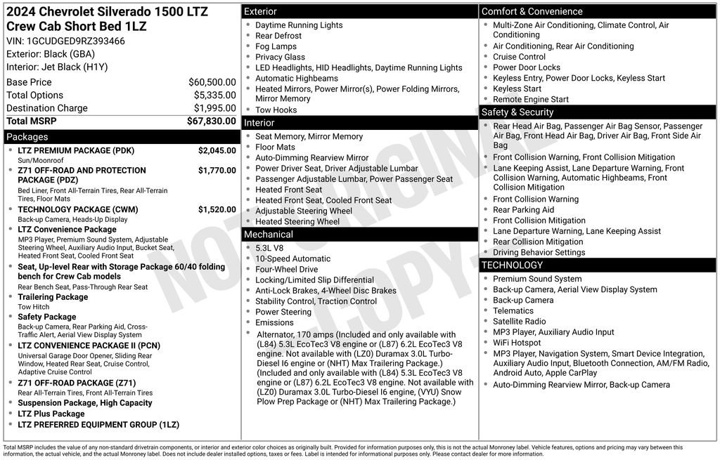 Certified 2024 Chevrolet Silverado 1500 LTZ w/ LTZ Premium Package AWD/4WD image 3