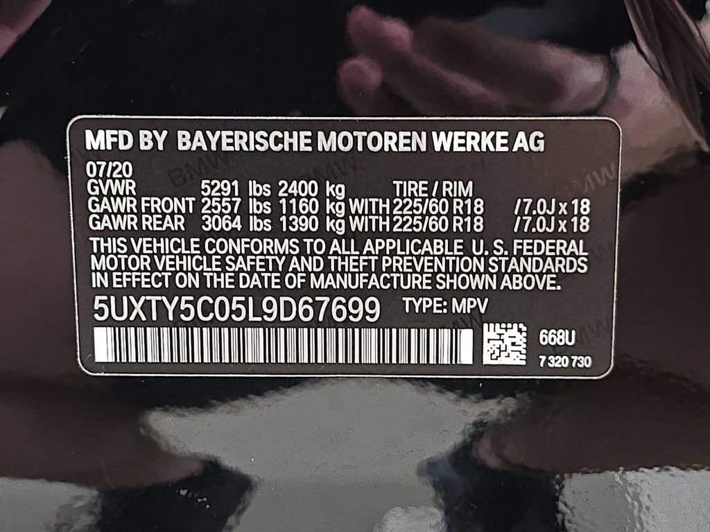 Used 2020 BMW X3 xDrive30i w/ Convenience Package AWD/4WD image 34