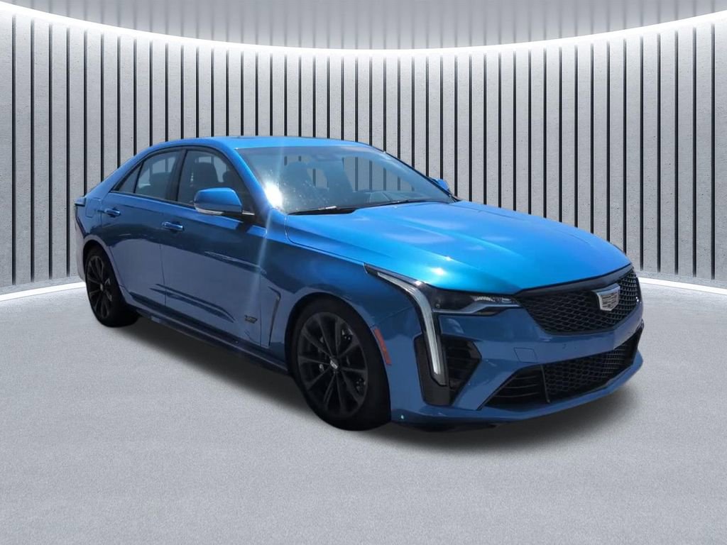 Used 2025 Cadillac CT4 V Blackwing w/ LPO, Blue Accent Package RWD video 1