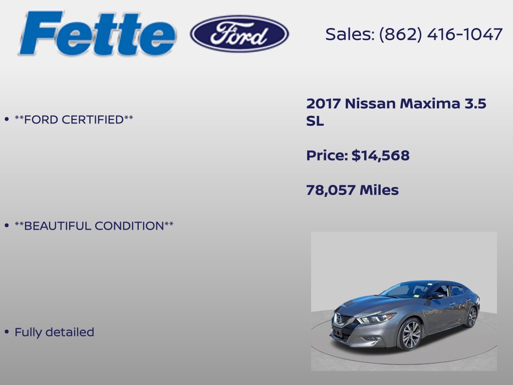 Used 2017 Nissan Maxima 3.5 SL FWD image 6