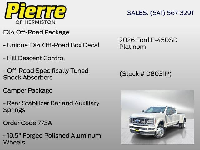 Certified 2026 Ford F450 Platinum w/ FX4 Off-Road Package AWD/4WD image 6