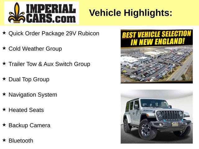 Used 2023 Jeep Wrangler Unlimited Rubicon 4xe w/ Dual Top Group AWD/4WD image 8
