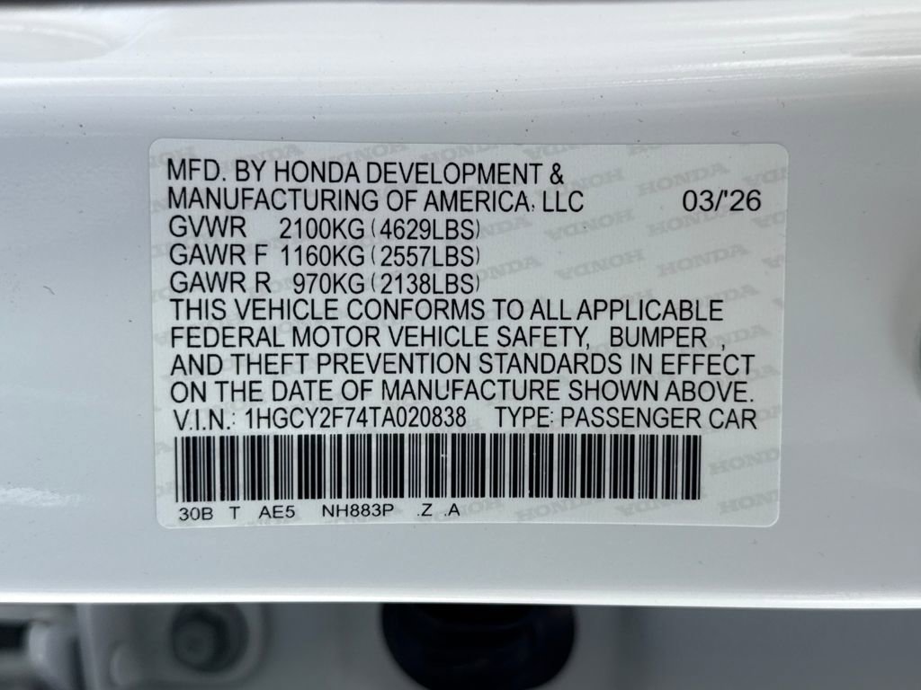 New 2026 Honda Accord Sport image 28