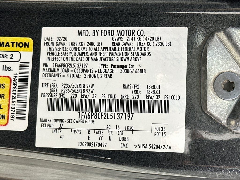 Used 2020 Ford Mustang GT Premium RWD image 37