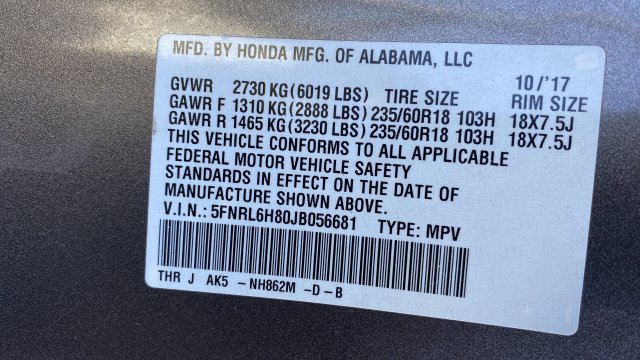 Used 2018 Honda Odyssey Touring image 30
