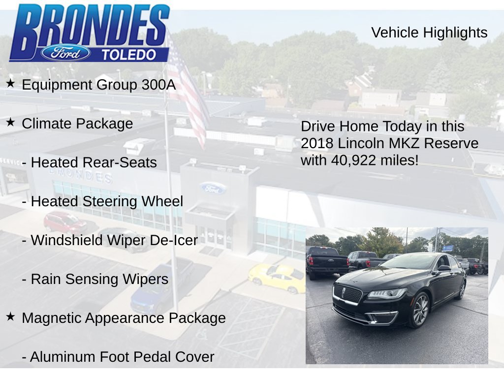 Used 2018 Lincoln MKZ Reserve w/ Magnetic Appearance Package FWD image 5