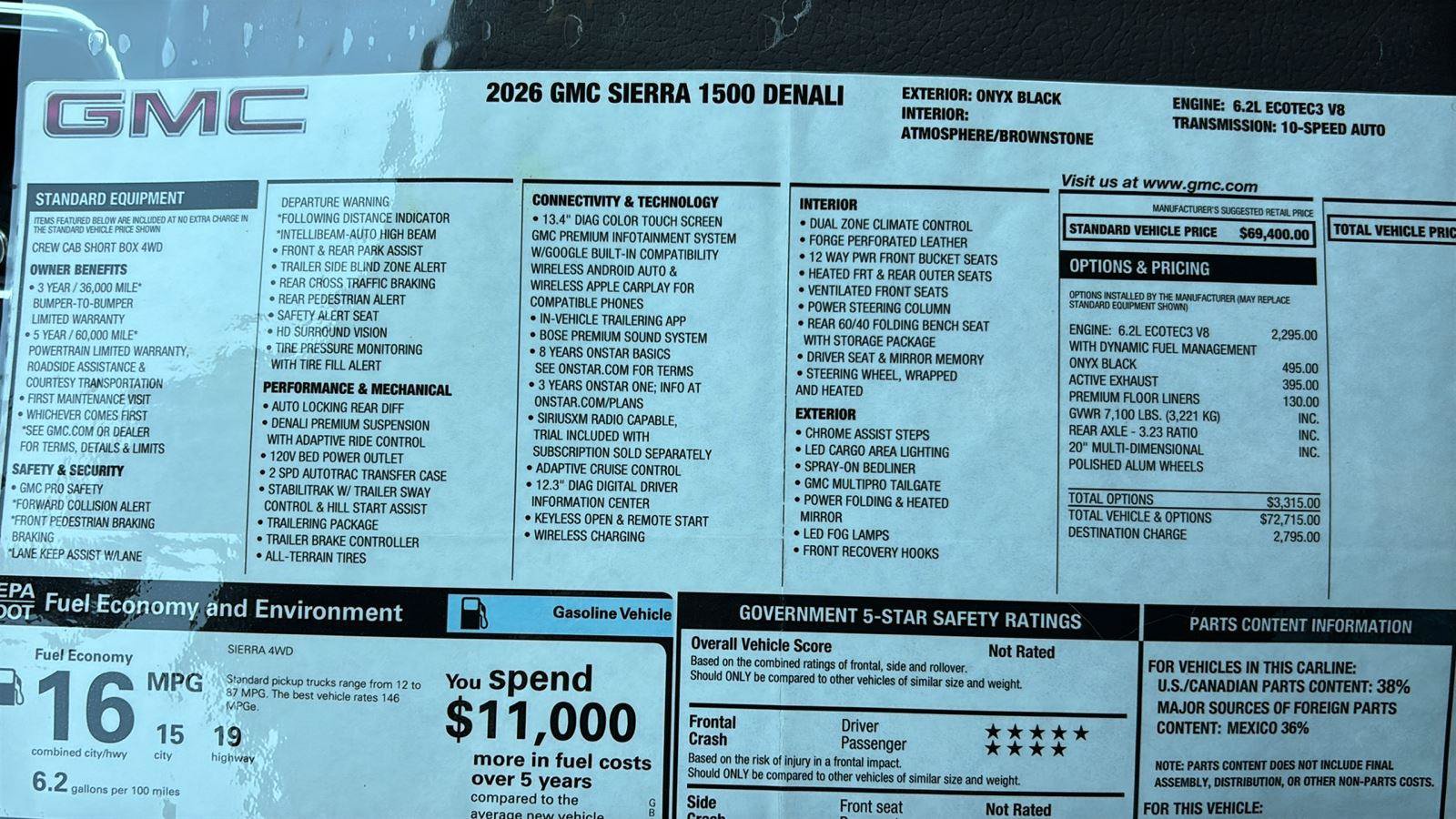 New 2026 GMC Sierra 1500 Denali AWD/4WD image 38